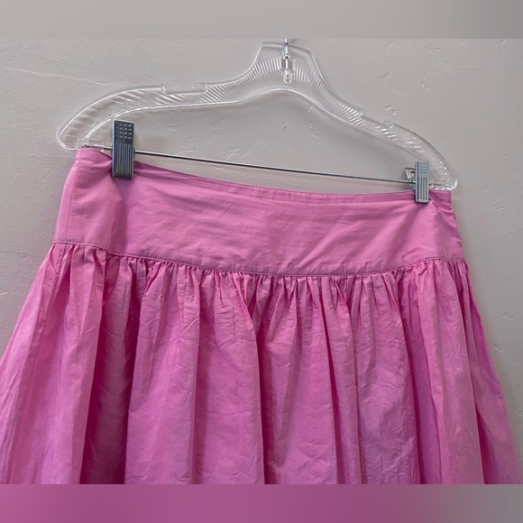Like 🆕 Isaac Mizrahi Pink Flare Crinkle Skirt - Picture 6 of 9